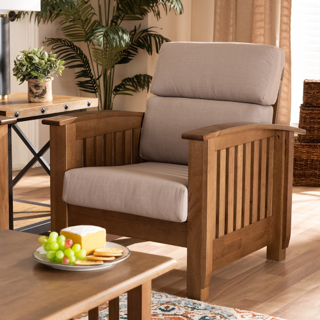   Modern European furniture - Wooden Mission Style Lounge Chair - www.oroa.com | Oroa.com