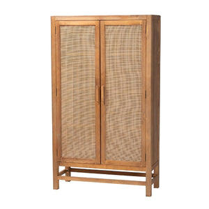   Modern European furniture - 2 Door Rattan Accent Cabinet - www.oroa.com | Oroa.com