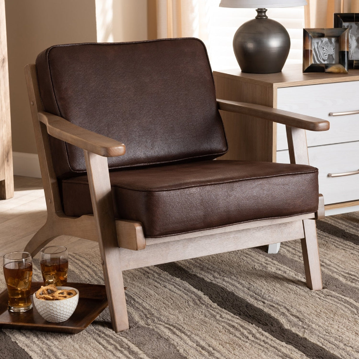   Modern European furniture - Oak Framed Lounge Chair - www.oroa.com | Oroa.com