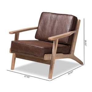   Modern European furniture - Oak Framed Lounge Chair - www.oroa.com | Oroa.com