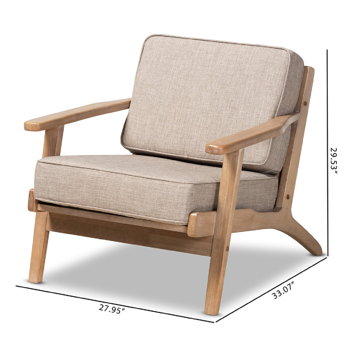   Modern European furniture - Oak Framed Lounge Chair - www.oroa.com | Oroa.com