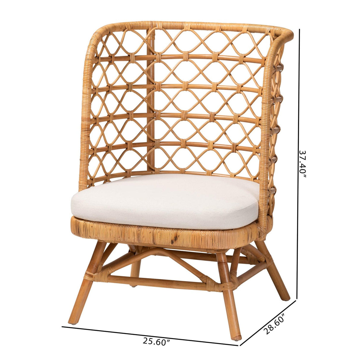   Modern European furniture - Rattan Openwork Tall Accent Chair  - www.oroa.com | Oroa.com