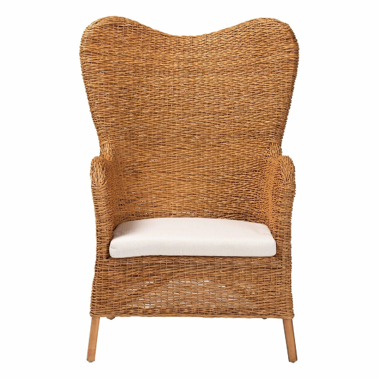   Modern European furniture - Tapered Back Rattan Accent Chair - www.oroa.com | Oroa.com