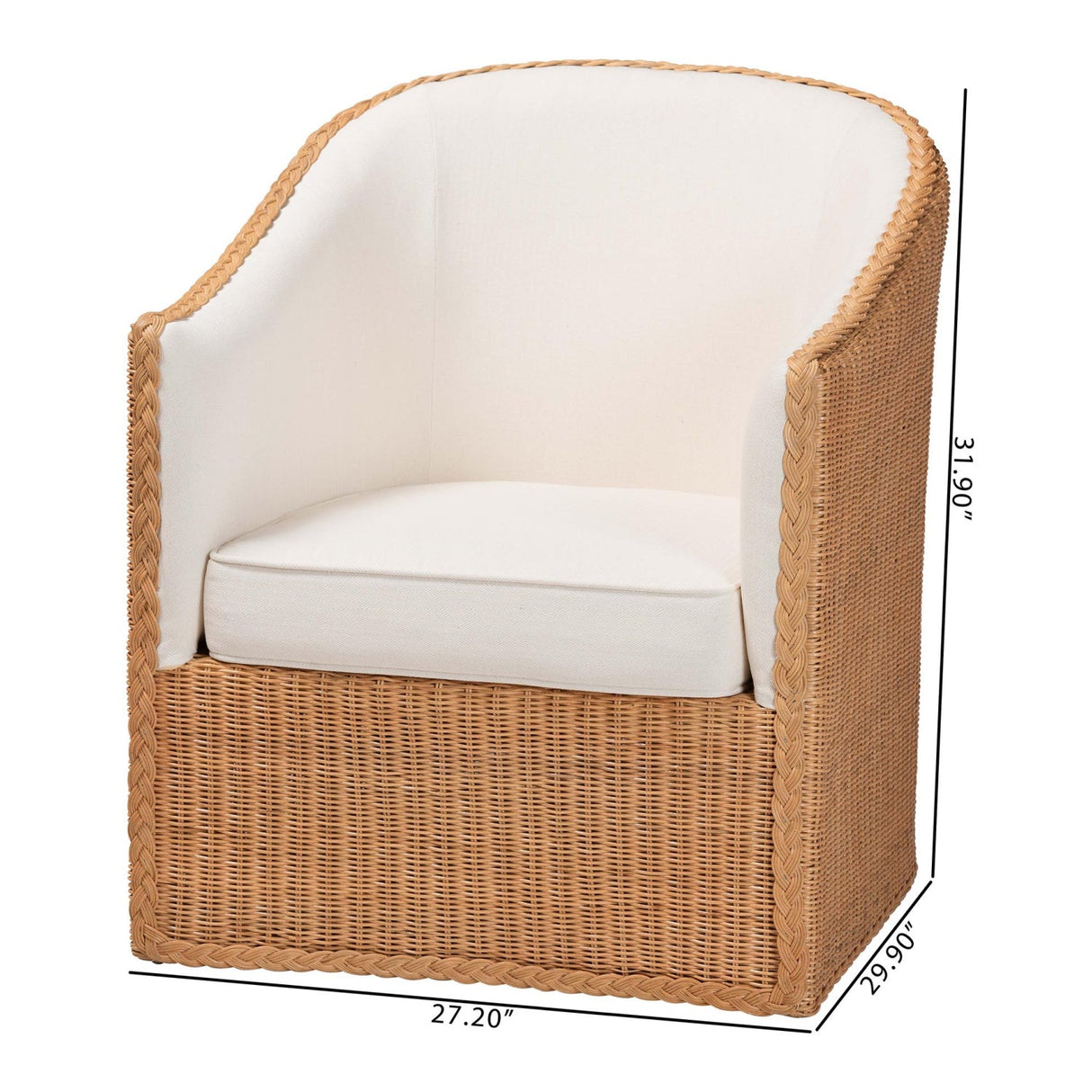   Modern European furniture - Padded Rattan Bohemian Lounge Chair - www.oroa.com | Oroa.com