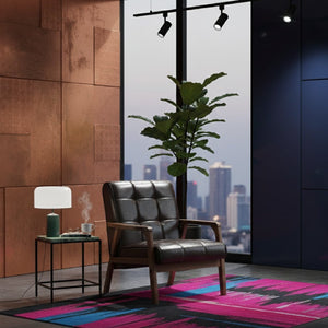   Modern European furniture - Brown Leather Inspired Club Chair  - www.oroa.com | Oroa.com