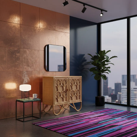   Modern European furniture - Geometrical Rattan 2 Door Cabinet - www.oroa.com | Oroa.com