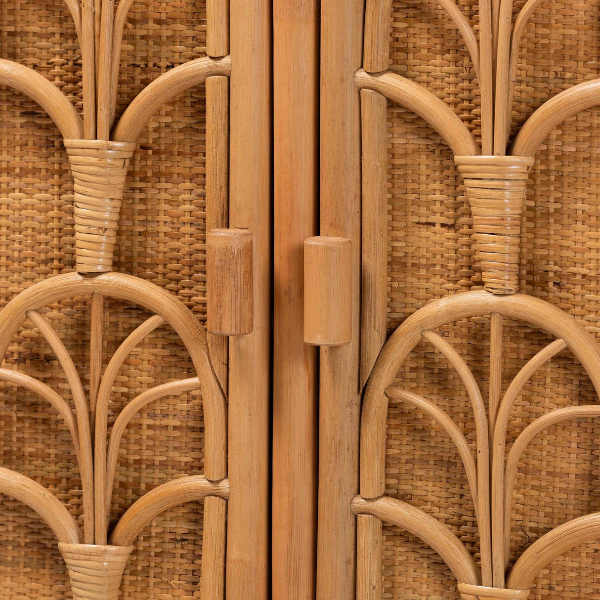   Modern European furniture - Geometrical Rattan 2 Door Cabinet - www.oroa.com | Oroa.com