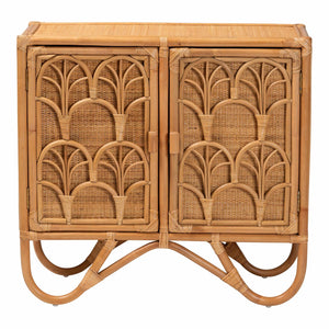   Modern European furniture - Geometrical Rattan 2 Door Cabinet - www.oroa.com | Oroa.com