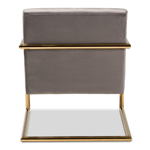   Modern European furniture - Velvet Cantilevered Lounge Chair - www.oroa.com | Oroa.com