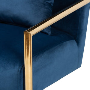   Modern European furniture - Velvet Cantilevered Lounge Chair - www.oroa.com | Oroa.com