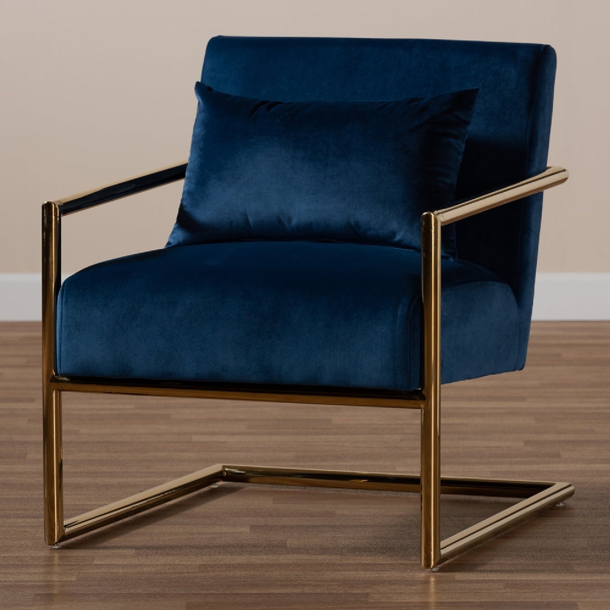   Modern European furniture - Velvet Cantilevered Lounge Chair - www.oroa.com | Oroa.com