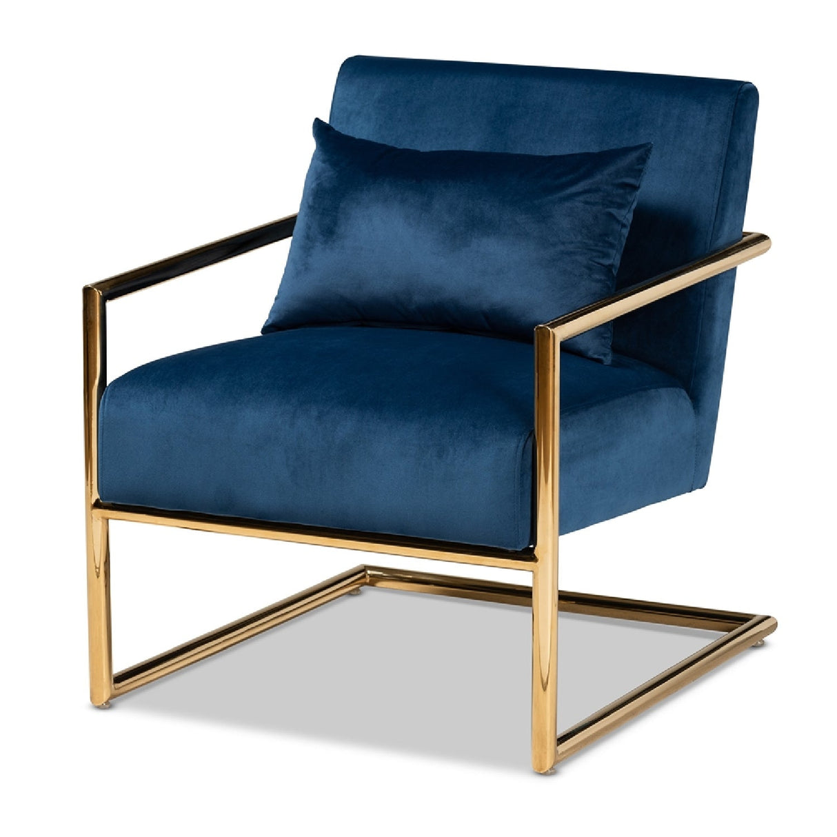   Modern European furniture - Velvet Cantilevered Lounge Chair - www.oroa.com | Oroa.com