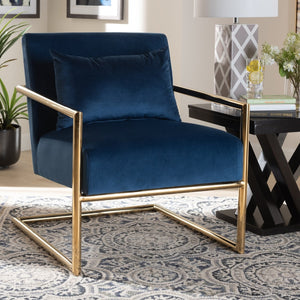   Modern European furniture - Velvet Cantilevered Lounge Chair - www.oroa.com | Oroa.com