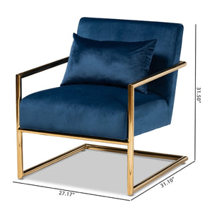   Modern European furniture - Velvet Cantilevered Lounge Chair - www.oroa.com | Oroa.com