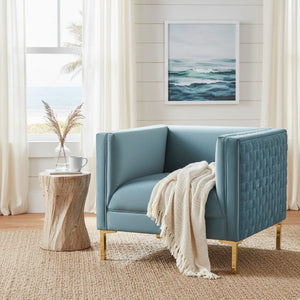   Modern European furniture - Woven Velvet Accent Chair - www.oroa.com | Oroa.com