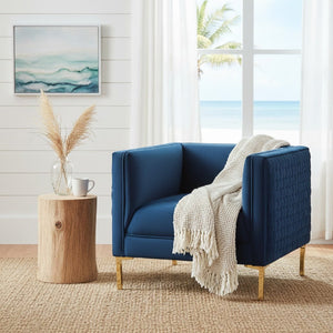   Modern European furniture - Woven Velvet Accent Chair - www.oroa.com | Oroa.com