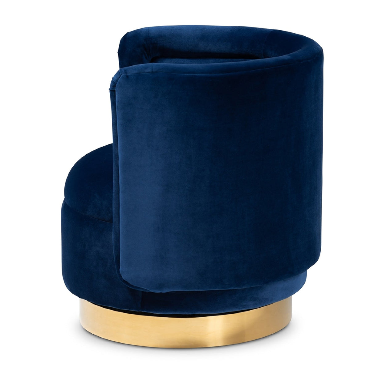   Modern European furniture - Velvet Curved Swivel Chair - www.oroa.com | Oroa.com
