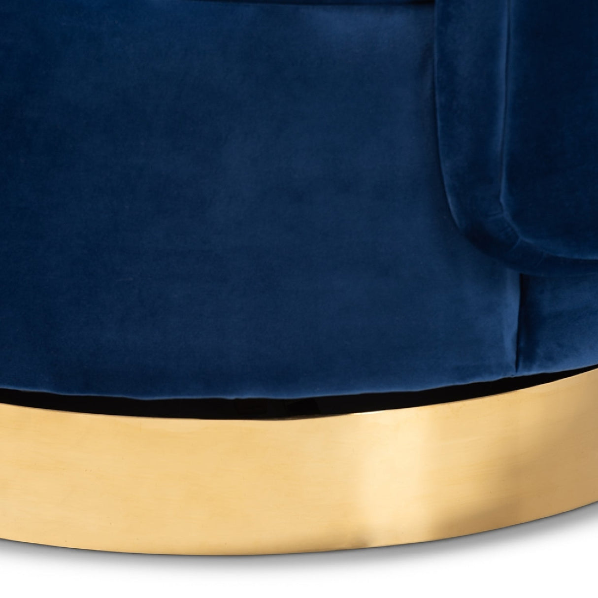   Modern European furniture - Velvet Curved Swivel Chair - www.oroa.com | Oroa.com