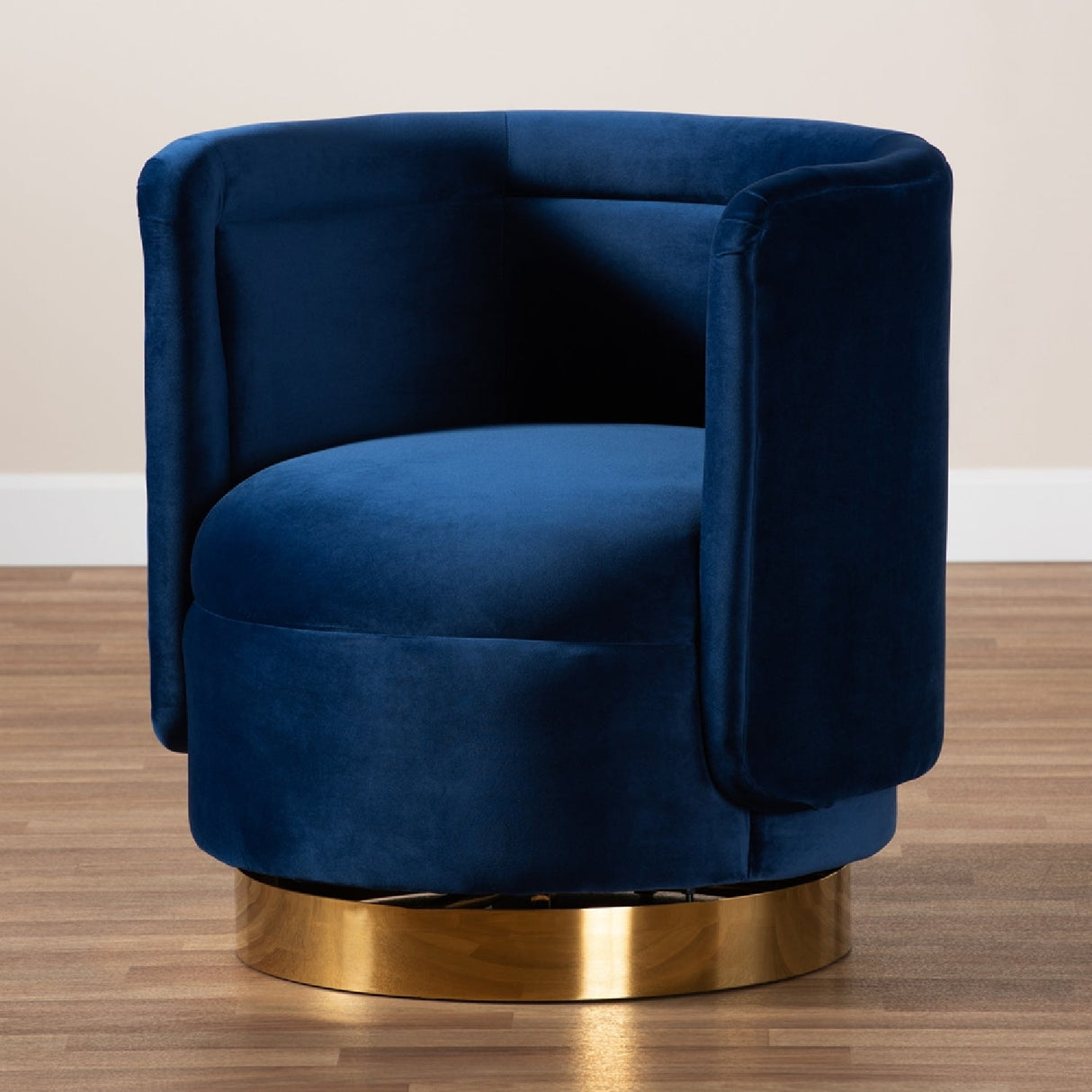   Modern European furniture - Velvet Curved Swivel Chair - www.oroa.com | Oroa.com