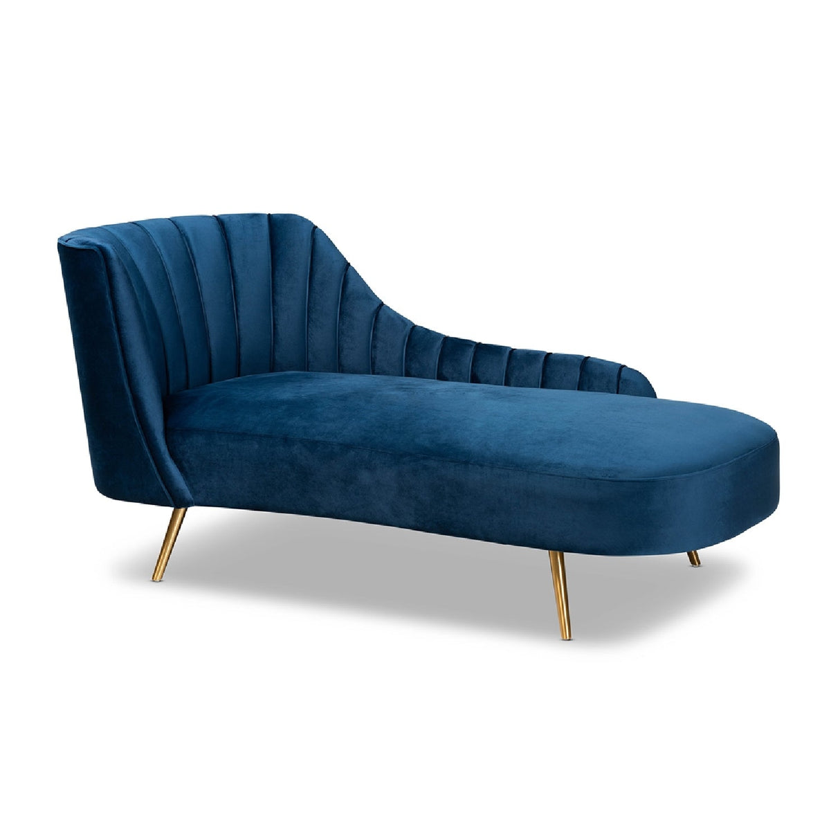   Modern European furniture - Blue Velvet Chaise - www.oroa.com | Oroa.com