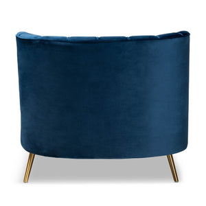   Modern European furniture - Blue Velvet Chaise - www.oroa.com | Oroa.com