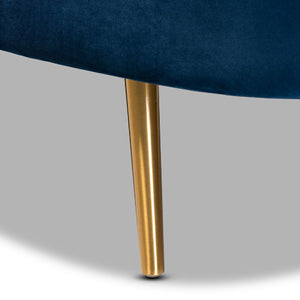   Modern European furniture - Blue Velvet Chaise - www.oroa.com | Oroa.com