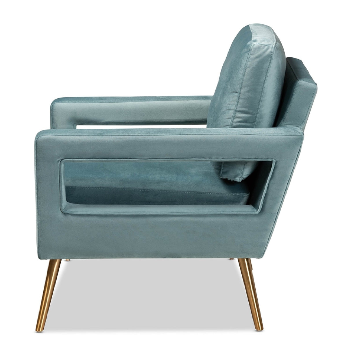   Modern European furniture - Velvet Open Armed Accent Chair - www.oroa.com | Oroa.com
