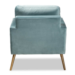   Modern European furniture - Velvet Open Armed Accent Chair - www.oroa.com | Oroa.com