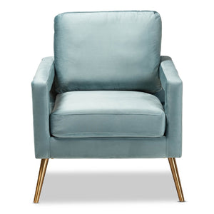   Modern European furniture - Velvet Open Armed Accent Chair - www.oroa.com | Oroa.com