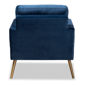   Modern European furniture - Velvet Open Armed Accent Chair - www.oroa.com | Oroa.com