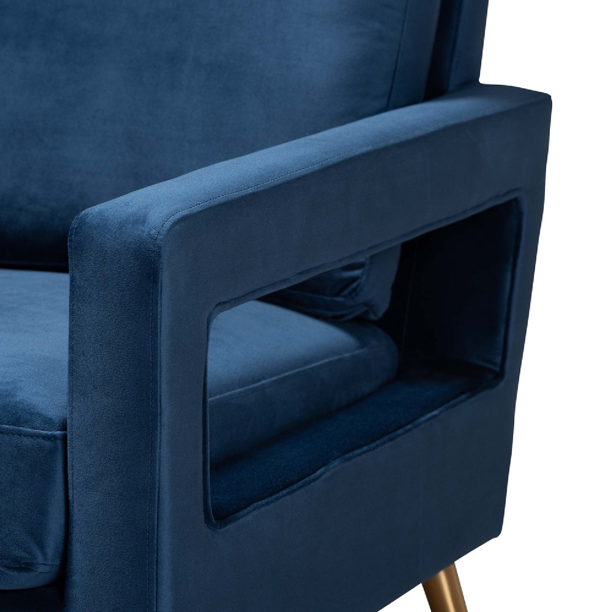   Modern European furniture - Velvet Open Armed Accent Chair - www.oroa.com | Oroa.com