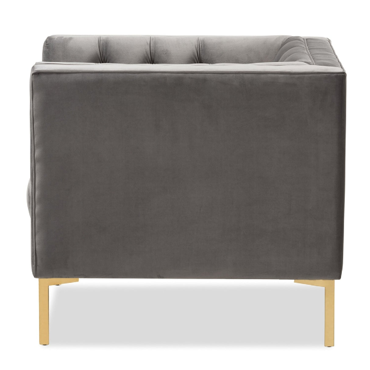   Modern European furniture - Button Tufted Velvet Lounge Chair - www.oroa.com | Oroa.com