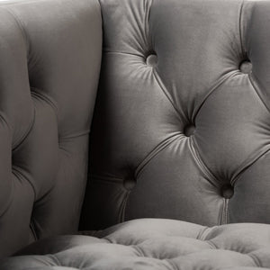   Modern European furniture - Button Tufted Velvet Lounge Chair - www.oroa.com | Oroa.com