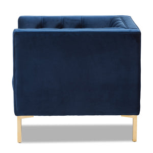   Modern European furniture - Button Tufted Velvet Lounge Chair - www.oroa.com | Oroa.com
