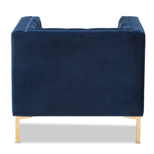  Modern European furniture - Button Tufted Velvet Lounge Chair - www.oroa.com | Oroa.com