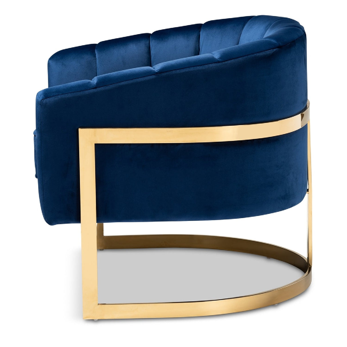   Modern European furniture - Blue Velvet Accent Chair - www.oroa.com | Oroa.com