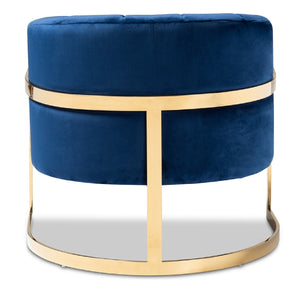   Modern European furniture - Blue Velvet Accent Chair - www.oroa.com | Oroa.com