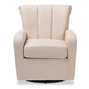   Modern European furniture - Beige Fabric Swivel Chair - www.oroa.com | Oroa.com
