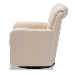   Modern European furniture - Beige Fabric Swivel Chair - www.oroa.com | Oroa.com