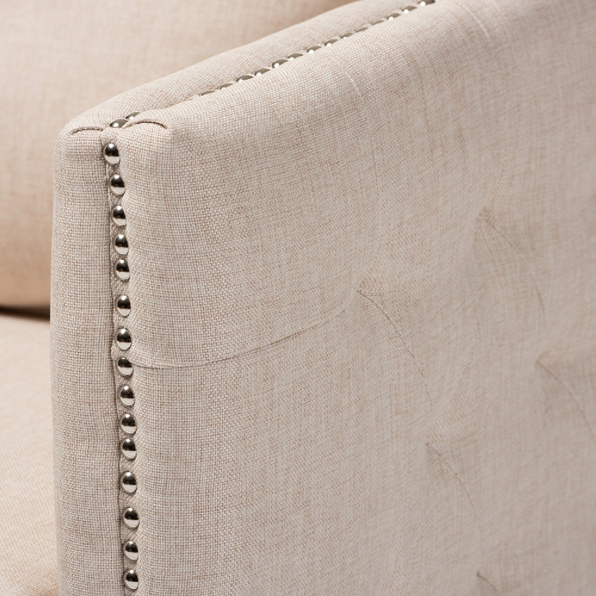   Modern European furniture - Tufted Beige Swivel Chair - www.oroa.com | Oroa.com