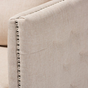   Modern European furniture - Tufted Beige Swivel Chair - www.oroa.com | Oroa.com