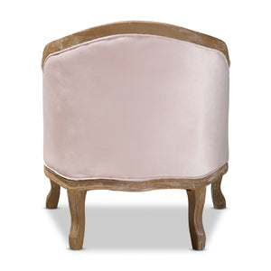   Modern European furniture - Tufted Pink Velvet Accent Chair - www.oroa.com | Oroa.com