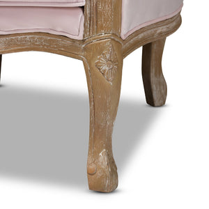   Modern European furniture - Tufted Pink Velvet Accent Chair - www.oroa.com | Oroa.com