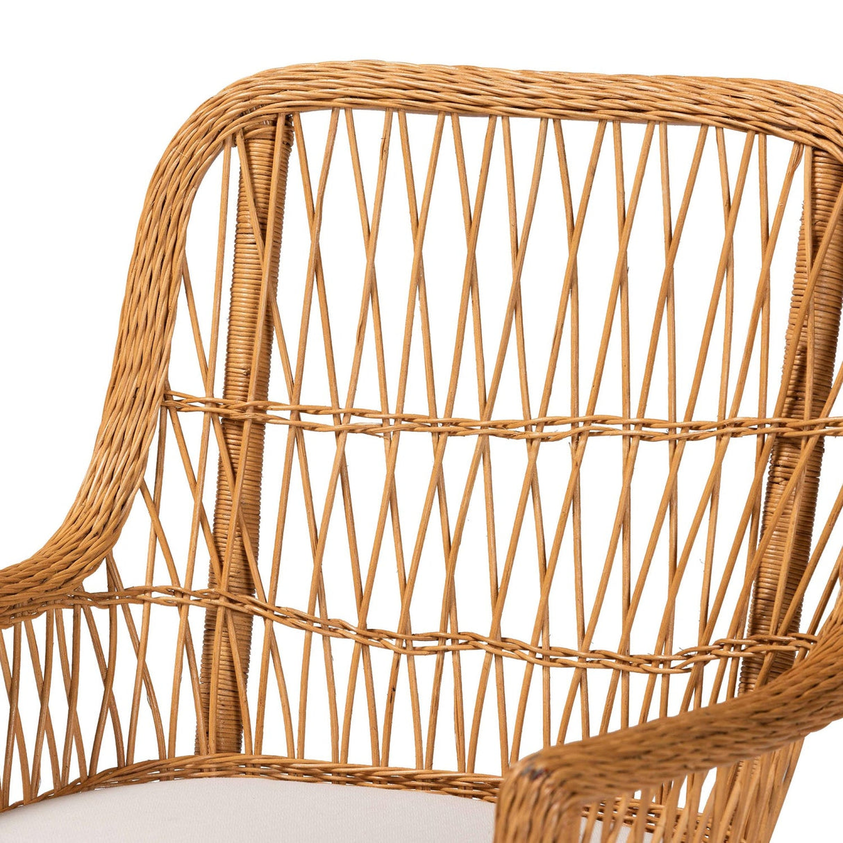   Modern European furniture - Scalloped Rattan Accent Chair - www.oroa.com | Oroa.com