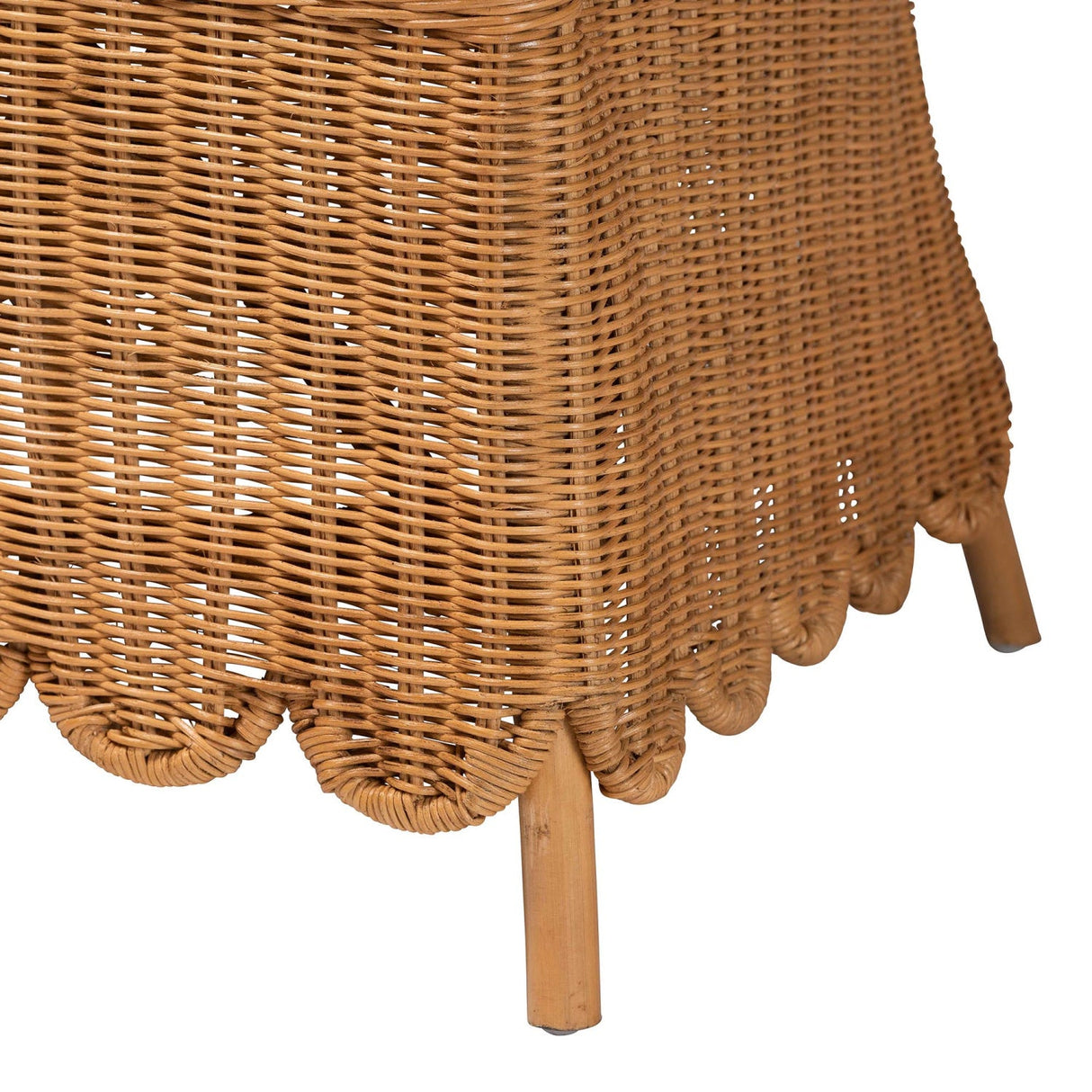   Modern European furniture - Scalloped Rattan Accent Chair - www.oroa.com | Oroa.com