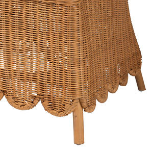   Modern European furniture - Scalloped Rattan Accent Chair - www.oroa.com | Oroa.com
