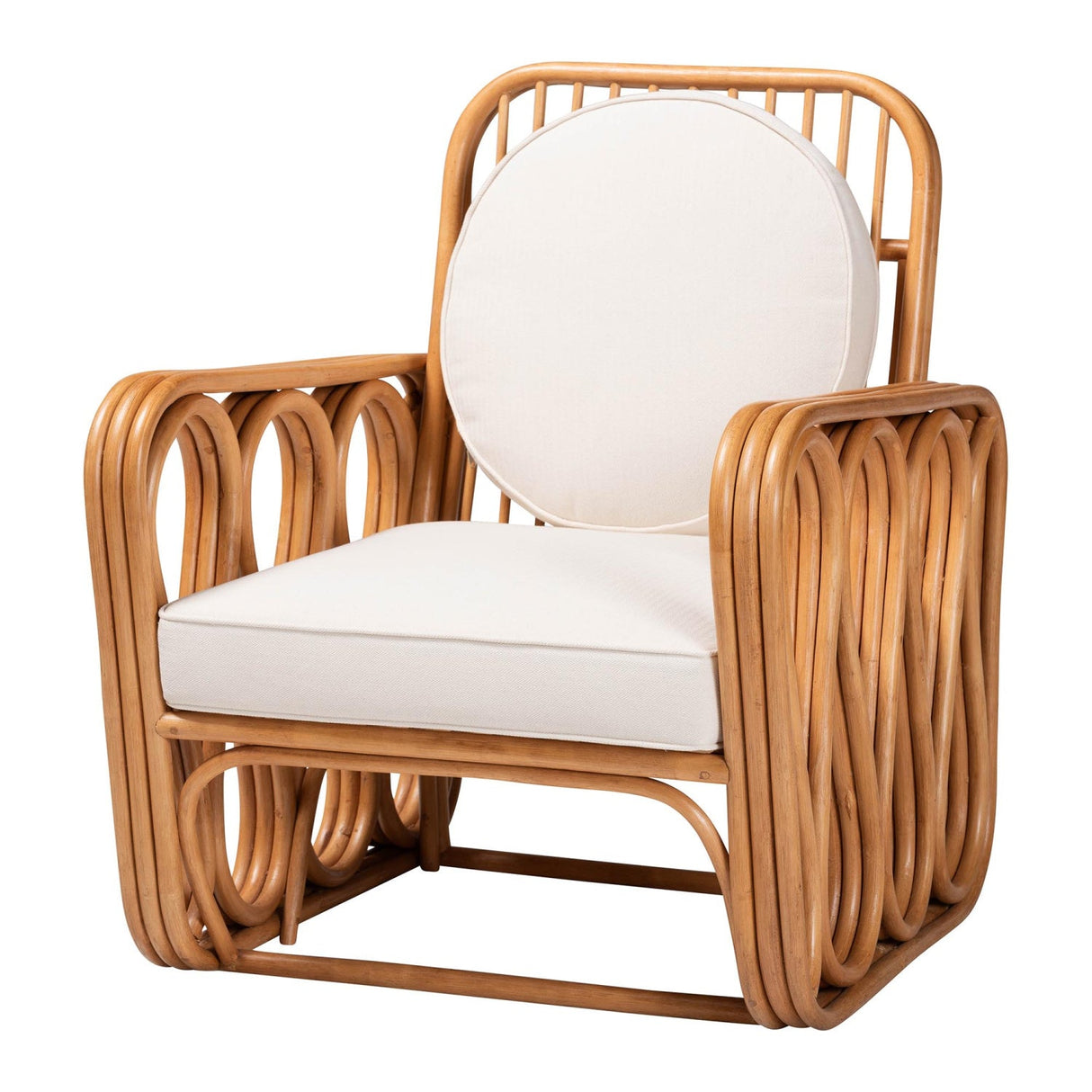   Modern European furniture - Square Armed Rattan Accent Chair - www.oroa.com | Oroa.com
