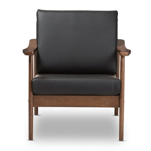   Modern European furniture - Walnut Framed Lounge Chair - www.oroa.com | Oroa.com