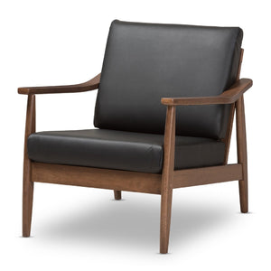   Modern European furniture - Walnut Framed Lounge Chair - www.oroa.com | Oroa.com