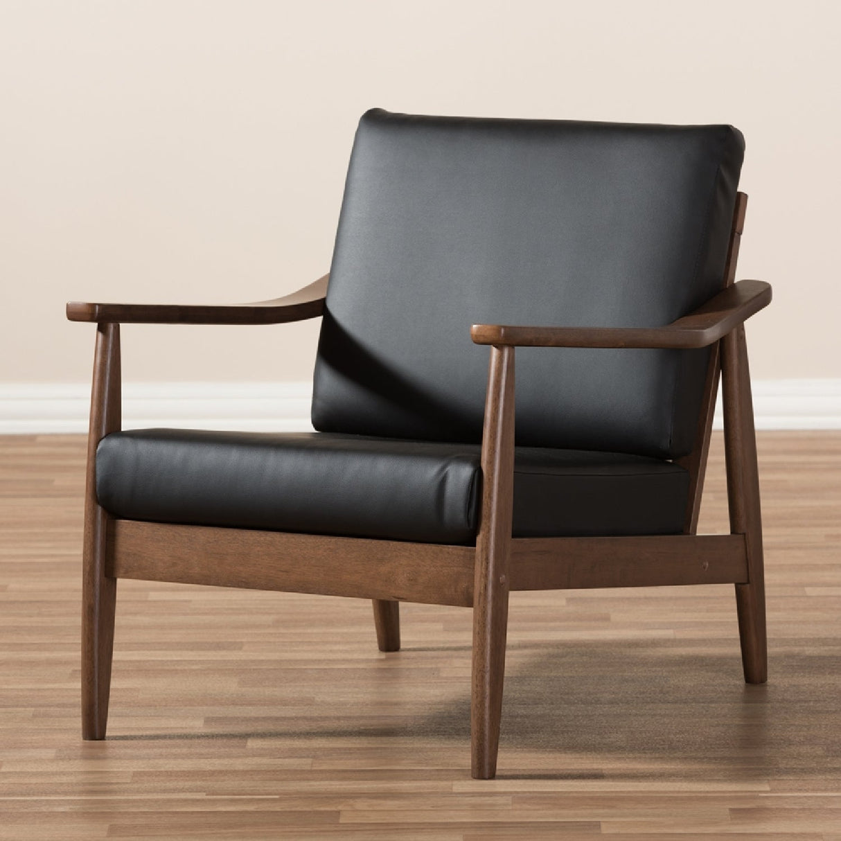   Modern European furniture - Walnut Framed Lounge Chair - www.oroa.com | Oroa.com